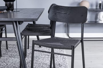 Sleek Matbord 195 cm Förlängningsbart med 6 Polly Matstol - Möbler - Bord & matgrupp - Matgrupp