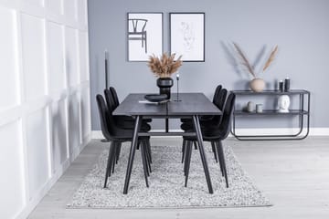 Sleek Matbord 195 cm Förlängningsbart med 6 Polar Matstol - Möbler - Bord & matgrupp - Matgrupp