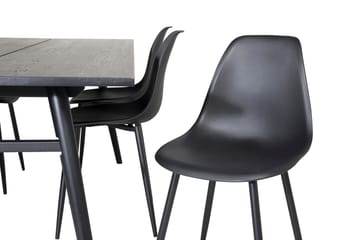 Sleek Matbord 195 cm Förlängningsbart med 6 Polar Matstol - Möbler - Bord & matgrupp - Matgrupp
