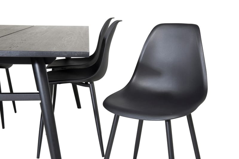 Sleek Matbord 195 cm Förlängningsbart med 6 Polar Matstol - Möbler - Bord & matgrupp - Matgrupp