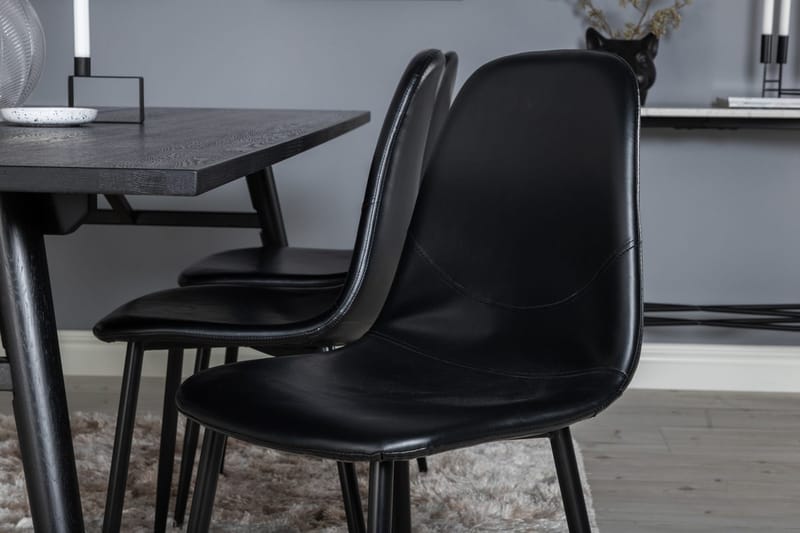 Sleek Matbord 195 cm Förlängningsbart med 6 Polar Köksstol - Möbler - Bord & matgrupp - Matgrupp