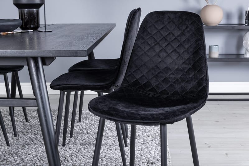 Sleek Matbord 195 cm Förlängningsbart med 6 Polar Matstol - Möbler - Bord & matgrupp - Matgrupp