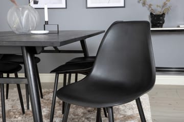 Sleek Matbord 195 cm Förlängningsbart med 6 Polar Matstol - Möbler - Bord & matgrupp - Matgrupp