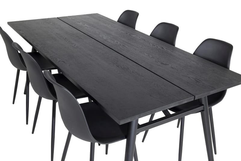 Sleek Matbord 195 cm Förlängningsbart med 6 Polar Matstol - Möbler - Bord & matgrupp - Matgrupp