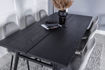 Sleek Matbord 195 cm Förlängningsbart med 6 Polar Köksstol - Möbler - Bord & matgrupp - Matgrupp