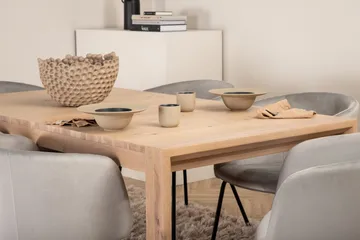 Slider Matgrupp Förlängningsbar 170 cm Rektangulär med 6 Berit stolar - Svart - Möbler - Bord & matgrupp - Matgrupp