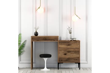 Ameias Sminkbord 124x84,7 cm Brun - Hanah Home - Möbler - Bord & matgrupp - Sminkbord & toalettbord