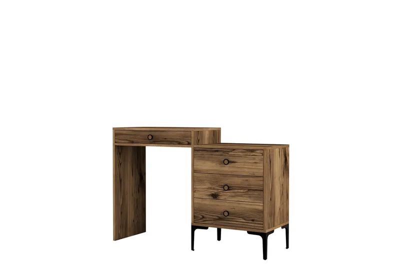 Ameias Sminkbord 124x84,7 cm Brun - Hanah Home - Möbler - Bord & matgrupp - Sminkbord & toalettbord