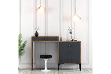 Ameias Sminkbord 124x84,7 cm Brun/Svart - Hanah Home - Möbler - Bord & matgrupp - Sminkbord & toalettbord