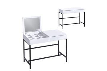 Sminkbord Amour 100x74 cm Vit/Svart - Hanah Home - Möbler - Bord & matgrupp - Sminkbord & toalettbord
