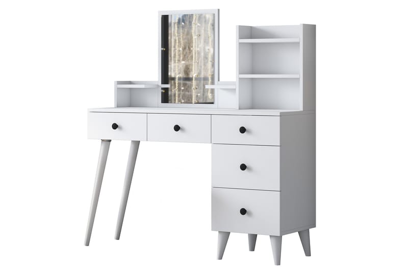 Sminkbord Junji 118,2x93,8 cm Vit - Hanah Home - Möbler - Bord & matgrupp - Sminkbord & toalettbord