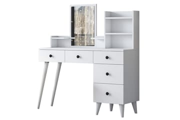 Junji Sminkbord 118,2x93,8 cm Vit - Hanah Home - Möbler - Bord & matgrupp - Sminkbord & toalettbord