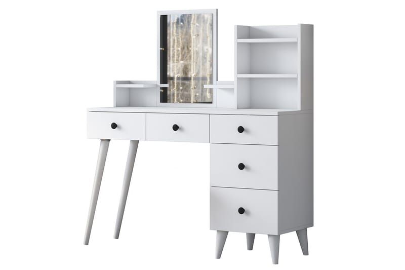 Junji Sminkbord 118,2x93,8 cm Vit - Hanah Home - Möbler - Bord & matgrupp - Sminkbord & toalettbord