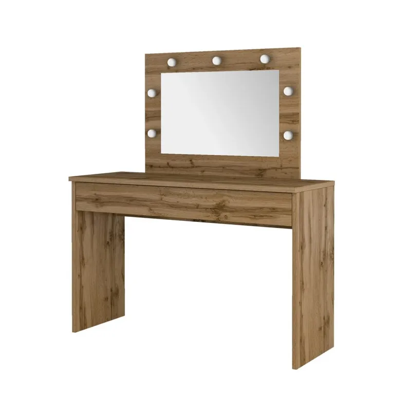 Sminkbord med spegel Eva 1 låda, Wotan Ek