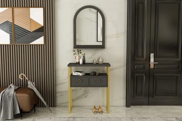 Sminkbord Mipa 75 cm - Antracit/Guld - Möbler - Bord & matgrupp - Sminkbord & toalettbord