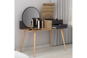 Sminkbord Straat 120x96 cm Svart/Brun - Hanah Home - Möbler - Bord & matgrupp - Sminkbord & toalettbord