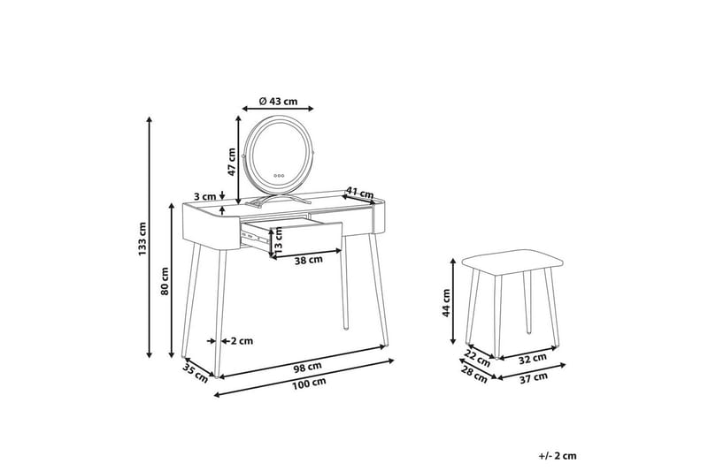 Sminkbord Surin - Möbler - Bord & matgrupp - Sminkbord & toalettbord