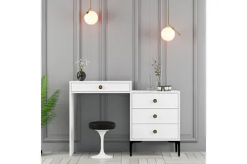 Ameias Sminkbord 124x84,7 cm Vit - Hanah Home - Möbler - Bord & matgrupp - Sminkbord & toalettbord