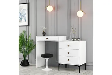 Ameias Sminkbord 124x84,7 cm Vit - Hanah Home - Möbler - Bord & matgrupp - Sminkbord & toalettbord