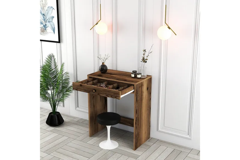 Ameias Sminkbord 70 cm - Valnöt - Möbler - Bord & matgrupp - Sminkbord & toalettbord