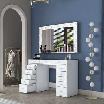 Bralen Sminkbord 120x79,8x44,5 cm - Vit - Möbler - Bord & matgrupp - Sminkbord & toalettbord