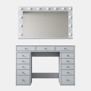 Bralen Sminkbord 120x79,8x44,5 cm - Vit - Möbler - Bord & matgrupp - Sminkbord & toalettbord