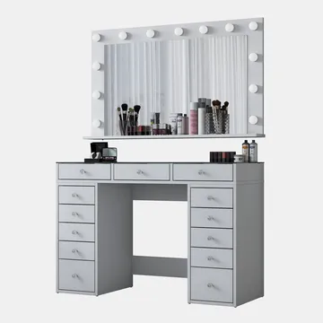 Bralen Sminkbord 120x79,8x44,5 cm - Vit - Möbler - Bord & matgrupp - Sminkbord & toalettbord