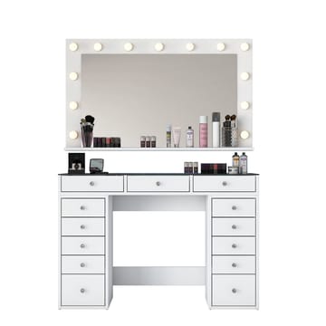 Bralen Sminkbord 120x79,8x44,5 cm - Vit - Möbler - Bord & matgrupp - Sminkbord & toalettbord