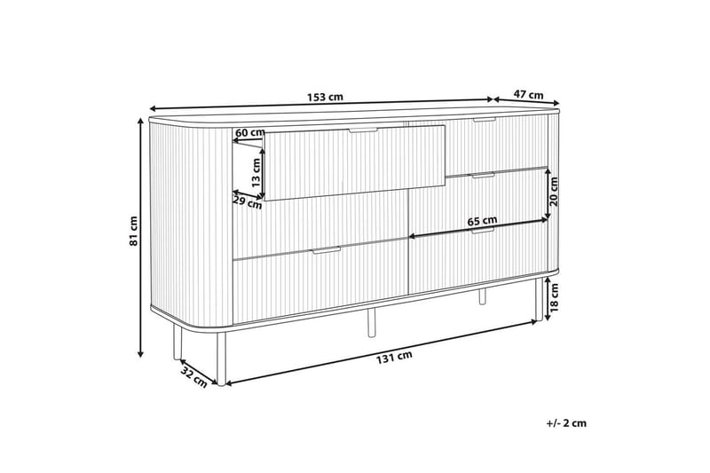 Byrå Bradley - Möbler - Bord & matgrupp - Sminkbord & toalettbord