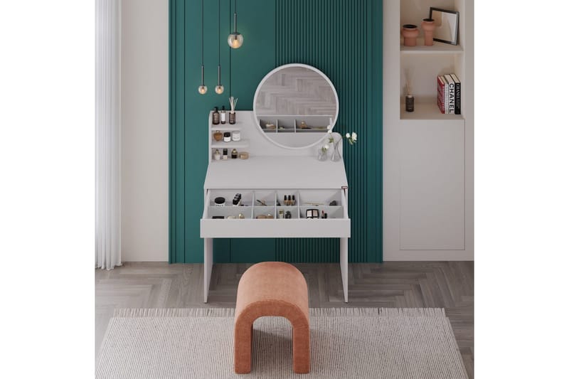 Dralen Sminkbord 90 cm - Taupe - Möbler - Bord & matgrupp - Sminkbord & toalettbord