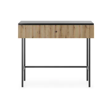 Francisca Sminkbord 93 cm - Svart/Ek - Möbler - Bord & matgrupp - Sminkbord & toalettbord