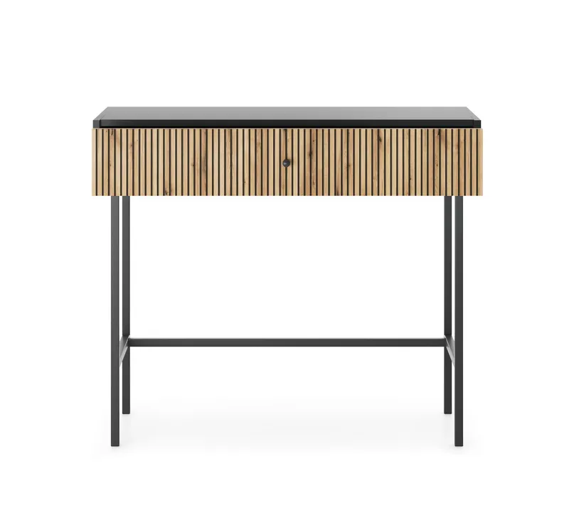 Francisca Sminkbord 93 cm - Svart/Ek - Möbler - Bord & matgrupp - Sminkbord & toalettbord