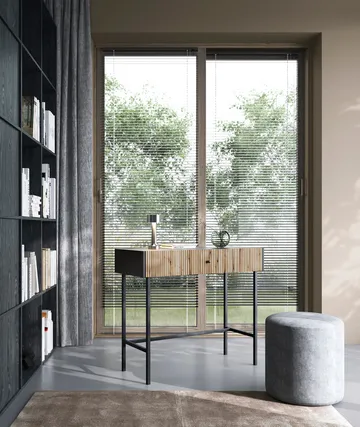 Francisca Sminkbord 93 cm - Svart/Ek - Möbler - Bord & matgrupp - Sminkbord & toalettbord