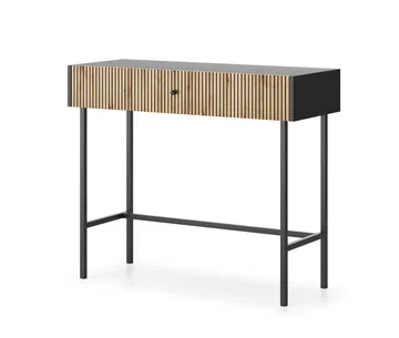 Francisca Sminkbord 93 cm - Svart/Ek - Möbler - Bord & matgrupp - Sminkbord & toalettbord