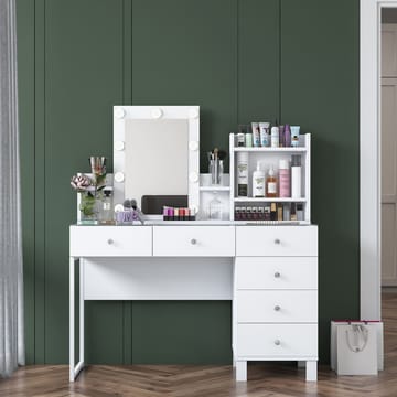 Jornes Sminkbord 120x136,8x40 cm - Vit - Möbler - Bord & matgrupp - Sminkbord & toalettbord