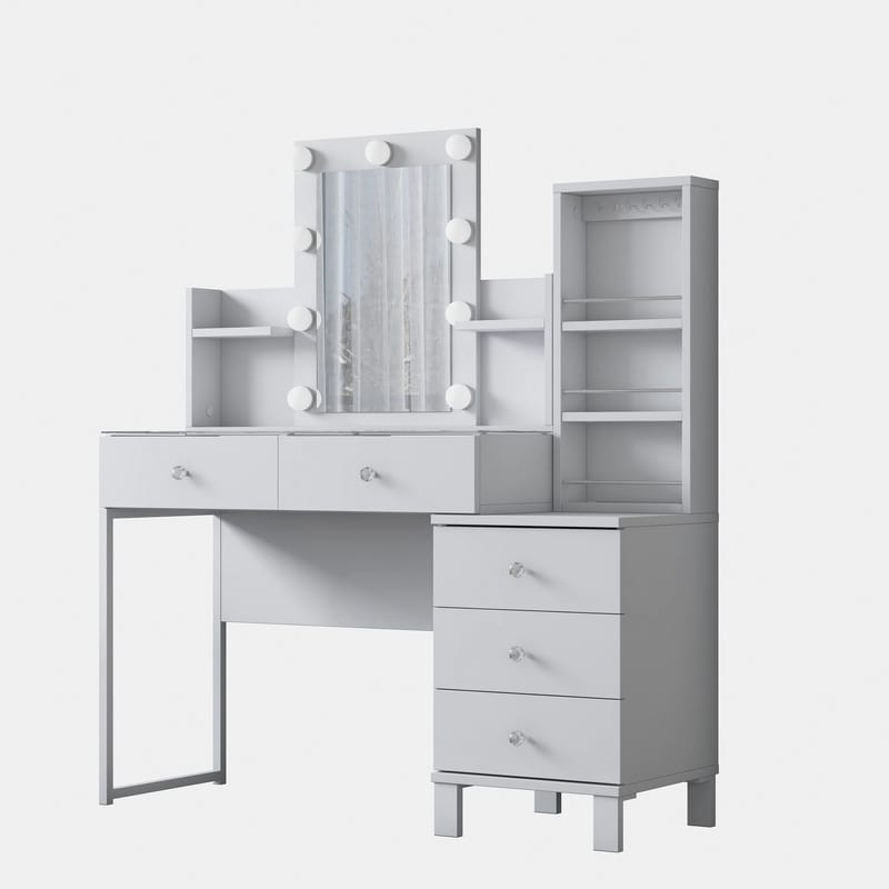 Jornes Sminkbord 120x136,8x40 cm - Vit - Möbler - Bord & matgrupp - Sminkbord & toalettbord