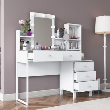 Jornes Sminkbord 120x136,8x40 cm - Vit - Möbler - Bord & matgrupp - Sminkbord & toalettbord