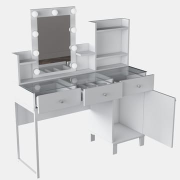Jornes Sminkbord 120x136,8x40 cm - Vit - Möbler - Bord & matgrupp - Sminkbord & toalettbord