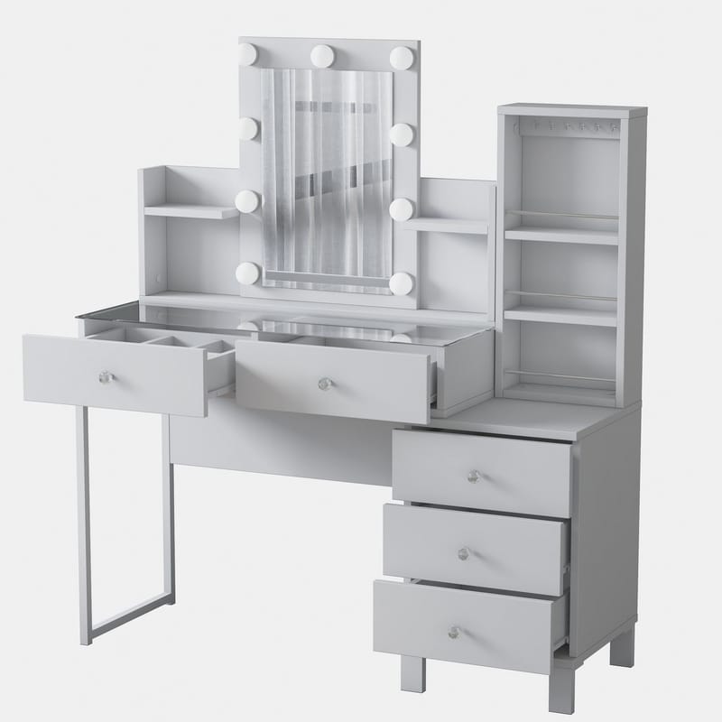 Jornes Sminkbord 120x136,8x40 cm - Vit - Möbler - Bord & matgrupp - Sminkbord & toalettbord