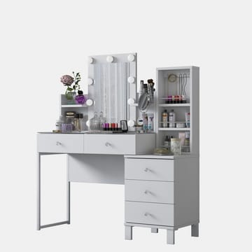 Jornes Sminkbord 120x136,8x40 cm - Vit - Möbler - Bord & matgrupp - Sminkbord & toalettbord