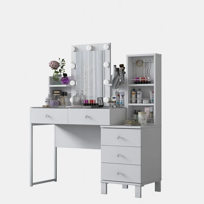 Jornes Sminkbord 120x136,8x40 cm - Vit - Möbler - Bord & matgrupp - Sminkbord & toalettbord