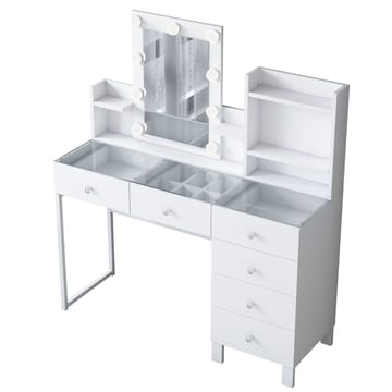 Jornes Sminkbord 120x136,8x40 cm - Vit - Möbler - Bord & matgrupp - Sminkbord & toalettbord