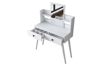 Junji Sminkbord 89,8x111,8 cm Vit - Hanah Home - Möbler - Bord & matgrupp - Sminkbord & toalettbord