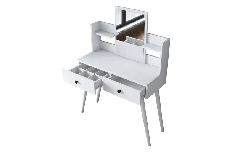 Junji Sminkbord 89,8x111,8 cm Vit - Hanah Home - Möbler - Bord & matgrupp - Sminkbord & toalettbord