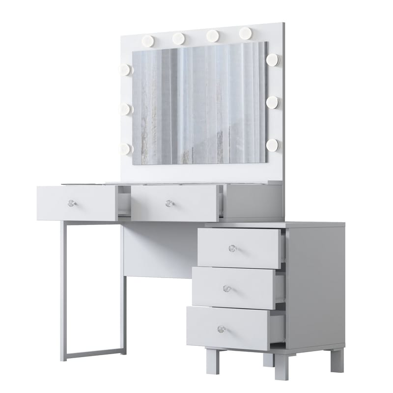 Kalvik Sminkbord 120x141,8x40 cm - Vit - Möbler - Bord & matgrupp - Sminkbord & toalettbord