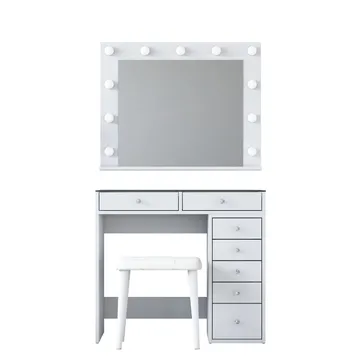 Kaolins Sminkbord 90x79,8x44,5 cm - Vit - Möbler - Bord & matgrupp - Sminkbord & toalettbord