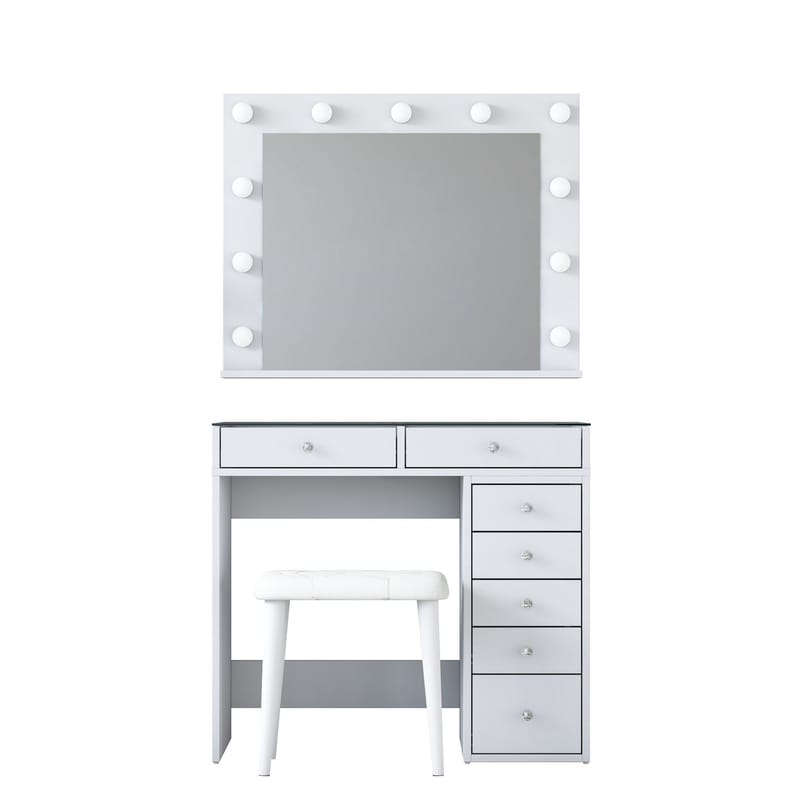 Kaolins Sminkbord 90x79,8x44,5 cm - Vit - Möbler - Bord & matgrupp - Sminkbord & toalettbord