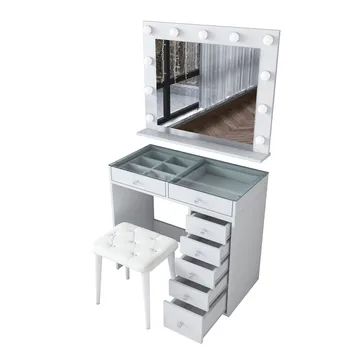 Kaolins Sminkbord 90x79,8x44,5 cm - Vit - Möbler - Bord & matgrupp - Sminkbord & toalettbord