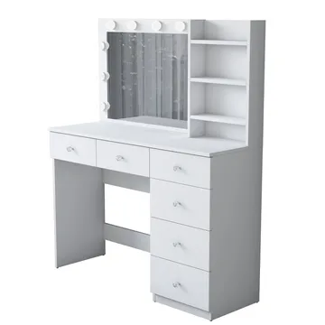 Lorvik Sminkbord 110x141,8x40 cm - Vit - Möbler - Bord & matgrupp - Sminkbord & toalettbord