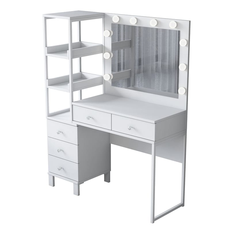 Lorvik Sminkbord 110x141,8x40 cm - Vit - Möbler - Bord & matgrupp - Sminkbord & toalettbord